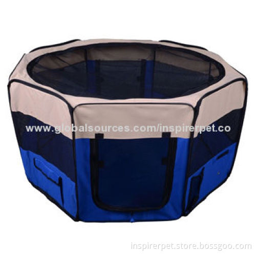 Fabric Pet Playpen with 8 Panels, Sizes Assorted, Different Colors are Available